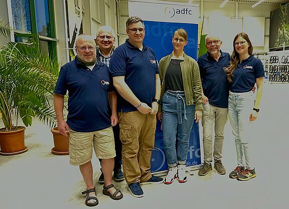 Vertreter*innen des Kreisverbandes mit der gewählten Sprecherin in Waltrop, Kristina Schaum (vierte von links)